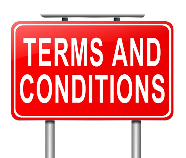 Terms and conditions. — Stock Photo, Image