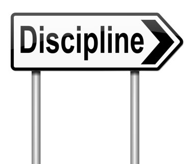 Discipline concept. clipart