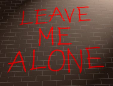Bırak beni yalnız kavramı.