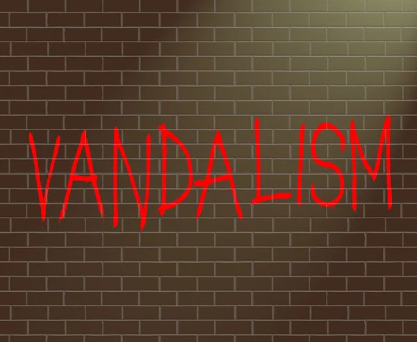 Vandalism concept. — Stock Photo, Image
