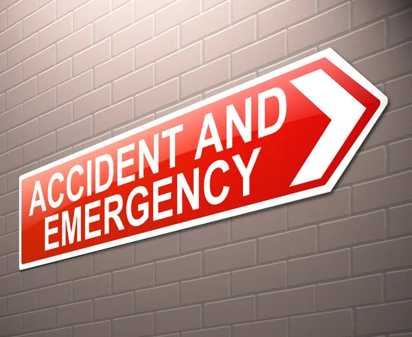 Accident and Emergency sign. — Stock Photo, Image