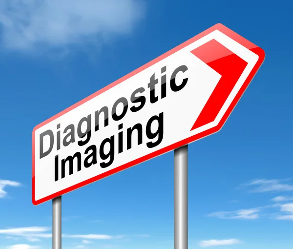 Diagnostische beeldvorming teken. — Stockfoto