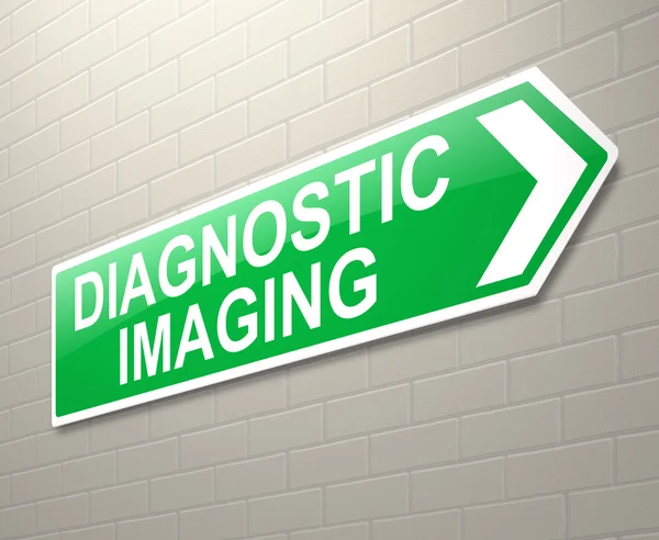 Diagnostische beeldvorming teken. — Stockfoto