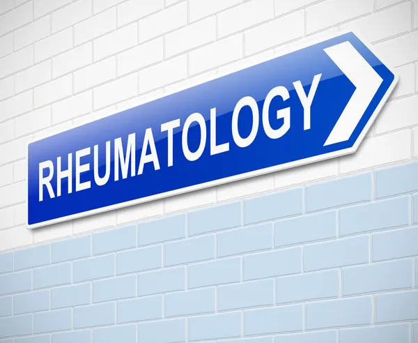 Signo de reumatología . — Foto de Stock