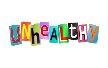 sağlıksız kavramı.