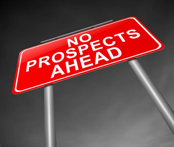 No prospects ahead. — Stock Photo, Image