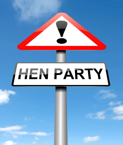 HEN party koncept. — Stock fotografie