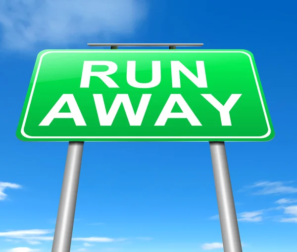 Run away concept. — Stock Photo, Image