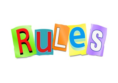 Rules concept. clipart