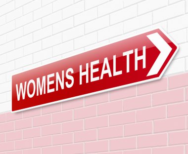 Womens health sign. clipart