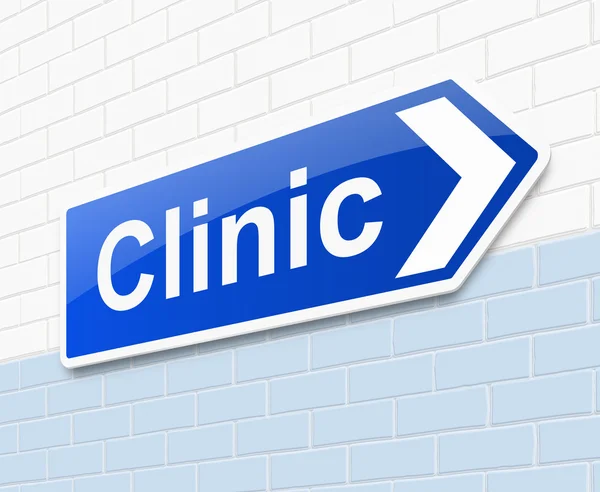 Clinic sign. — Stock Photo, Image