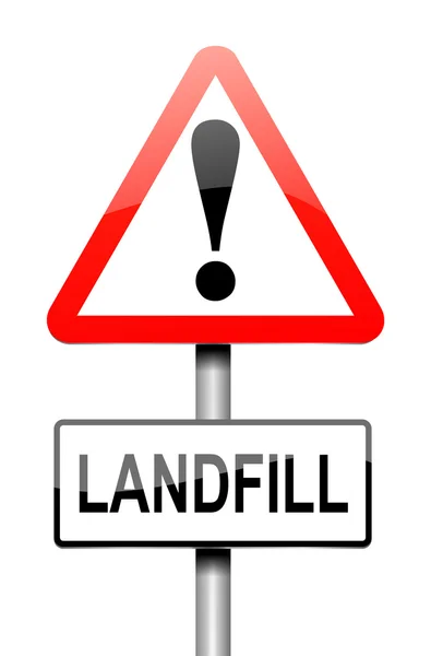 Landfill Sign. — Stock Photo, Image