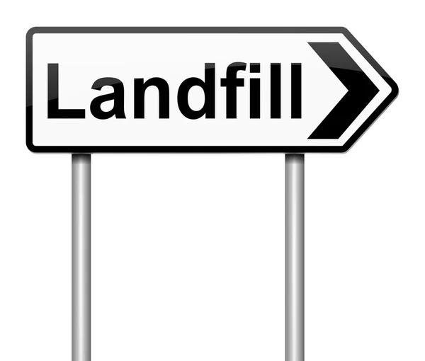 Landfill Sign. — Stock Photo, Image