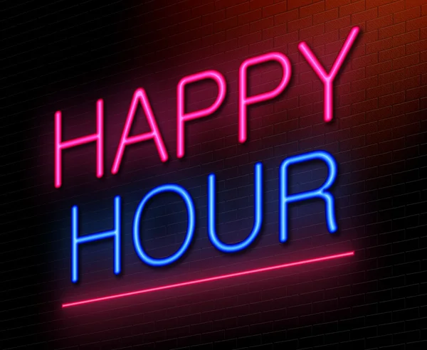 Happy hour concept. — Stock fotografie