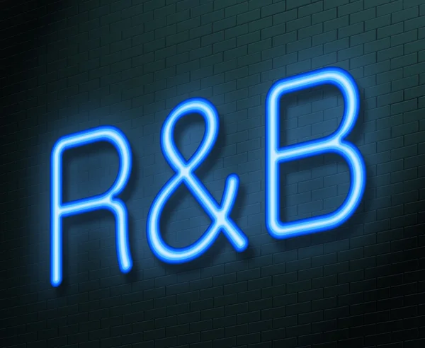 Concepto R & B . — Foto de Stock