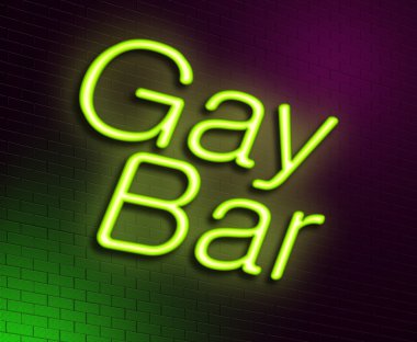 gay bar konsepti.