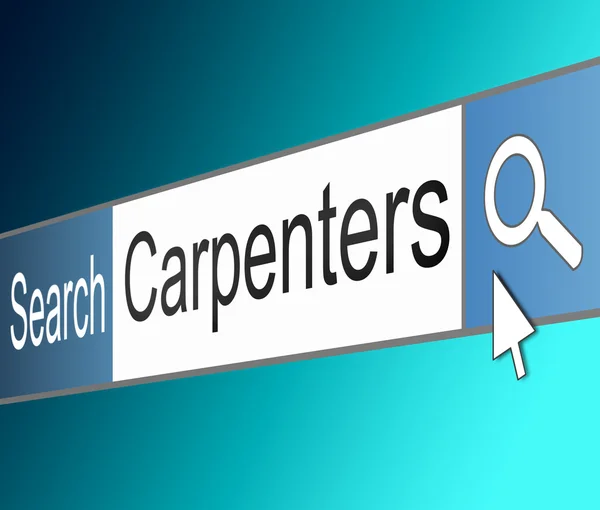 Carpenter search concept. — Stock Photo, Image