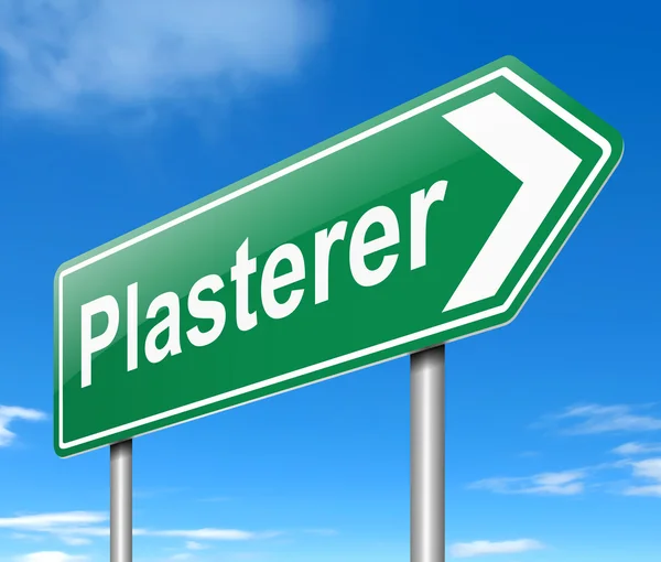 Plasterer concept. — Stock Photo, Image