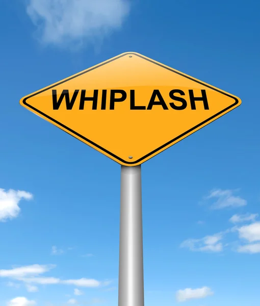 Whiplash concept. — Stockfoto