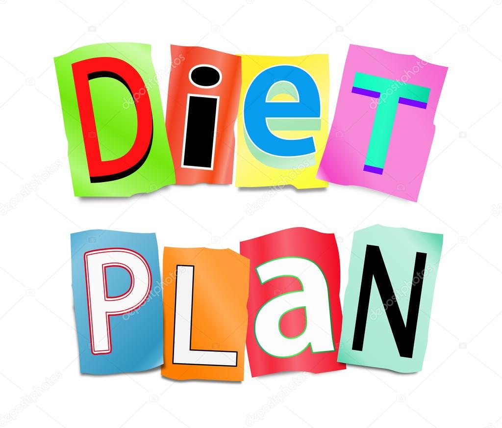 Diet plan concept.
