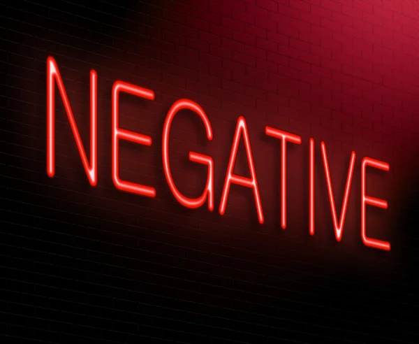 Negative concept. — 图库照片