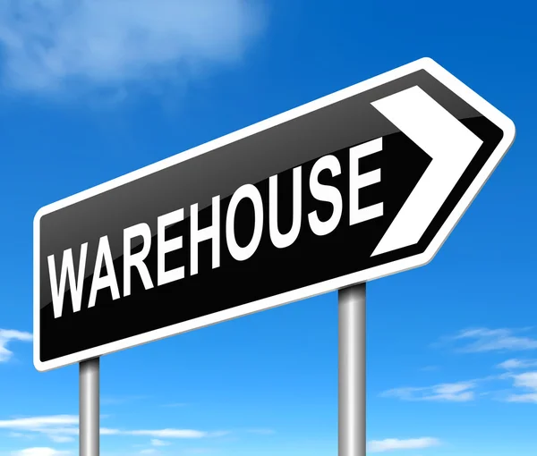 Warehouse sign. — Stock Photo, Image