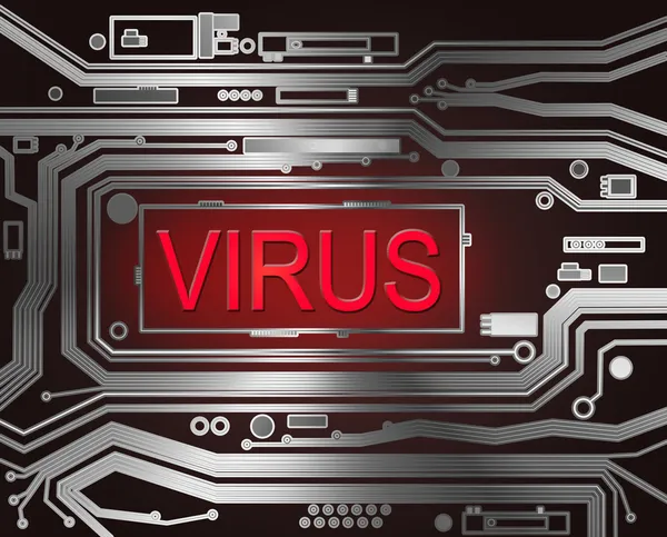 Viruskoncept. — Stockfoto