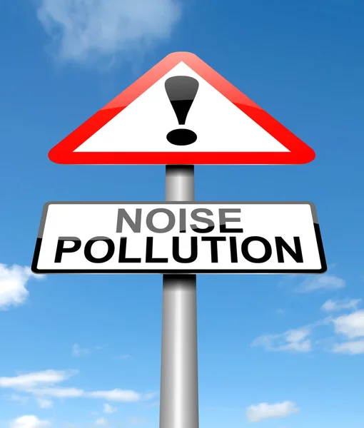 Концепція шумове забруднення . — стокове фото
