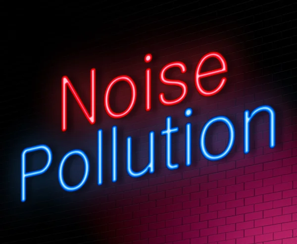 Gürültü kirliliği kavramı. — Stok fotoğraf