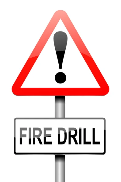 Fire drill concept. — Stock Photo, Image