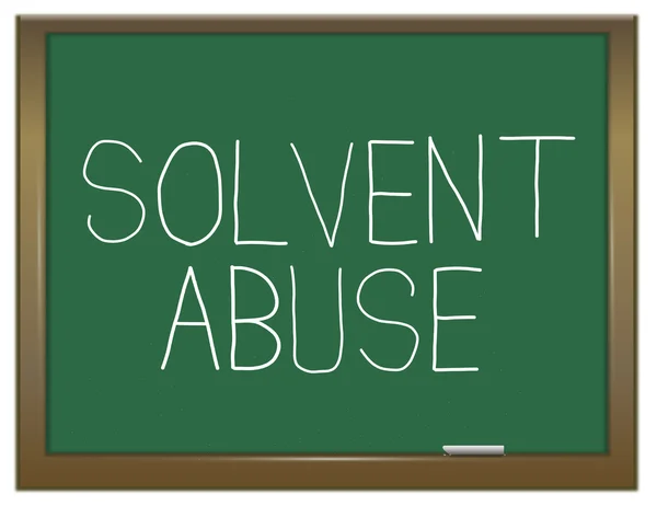 Solvent abuse concept. — Stock Photo, Image