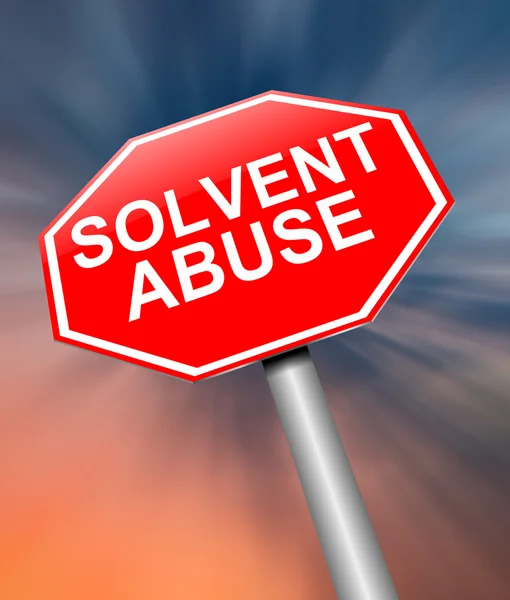 Solvent abuse concept. — Stock Photo, Image