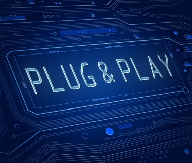 Plug and Play concept. clipart