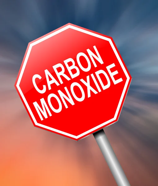 Conceito de monóxido de carbono . — Fotografia de Stock