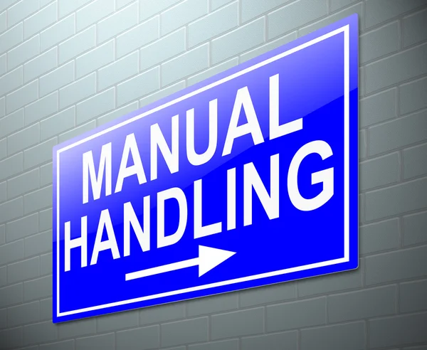 Manual handling concept. — Stock Photo, Image