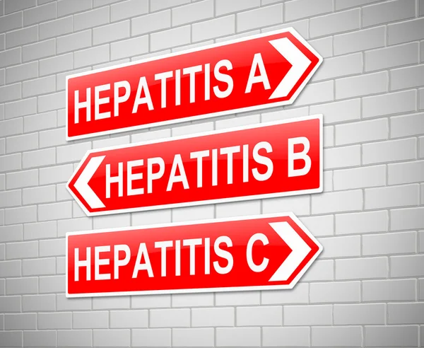 Hepatitis-koncepció. — Stock Fotó