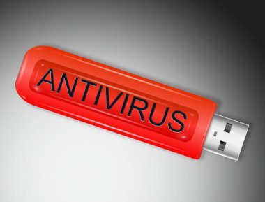 Antivirus concept. clipart