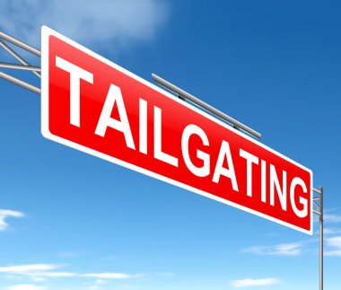 Tailgating concept. clipart