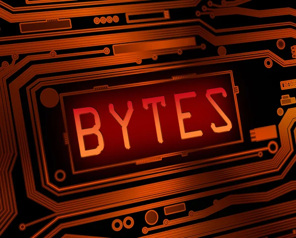 Conceito de byte . — Fotografia de Stock