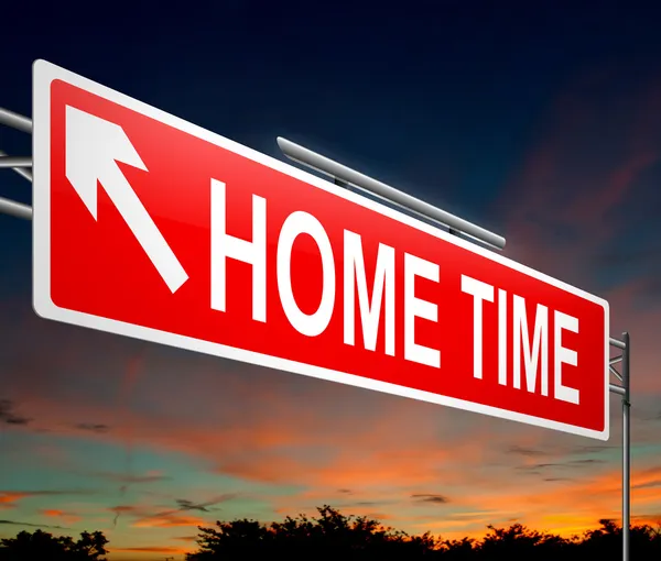 Home concetto di tempo . — Foto Stock