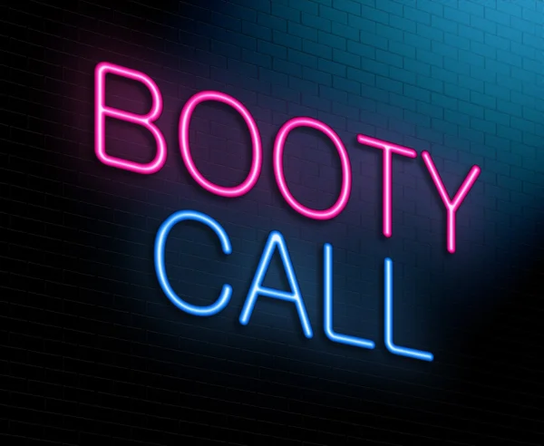 Booty call kavramı. — Stok fotoğraf