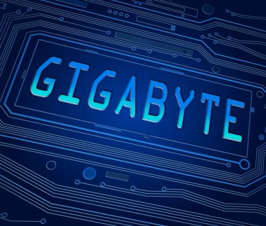 Gigabyte kavramı.
