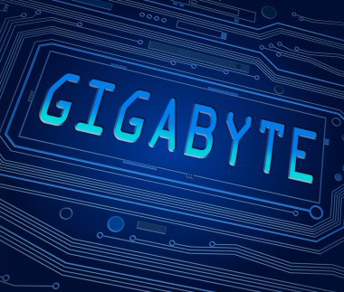 Gigabyte kavramı.