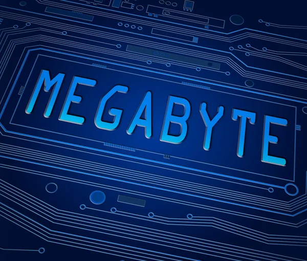 Megabyte koncepció. — Stock Fotó