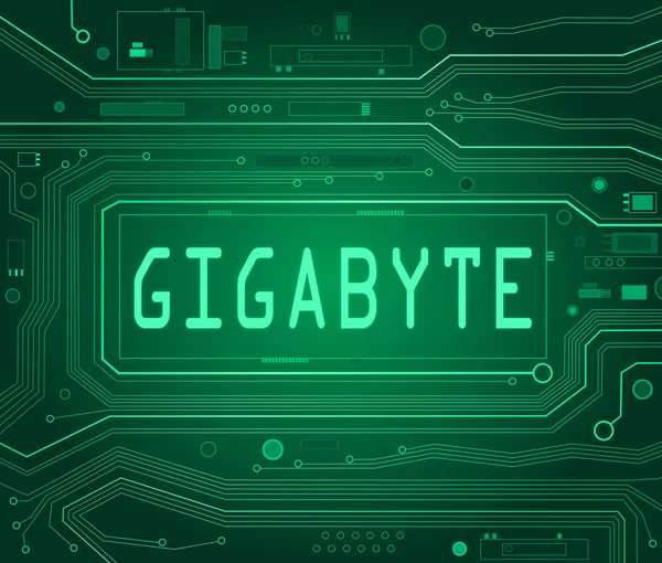 Conceito gigabyte . — Fotografia de Stock