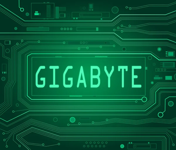 Konsep Gigabyte . — Stok Foto