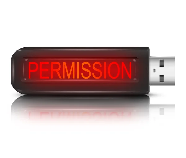 Permission concept. — Stock Photo, Image