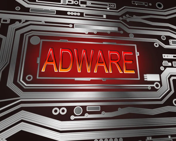 Adware koncepció. — Stock Fotó