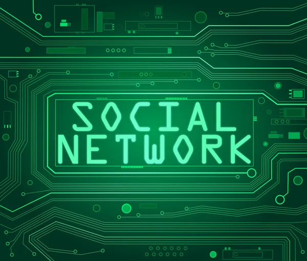 社会的ネットワークの概念. — ストック写真