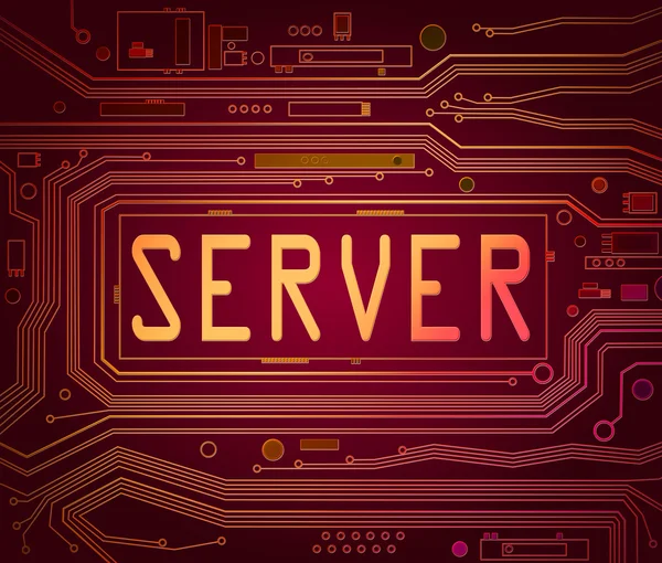 Server konceptet. — Stockfoto